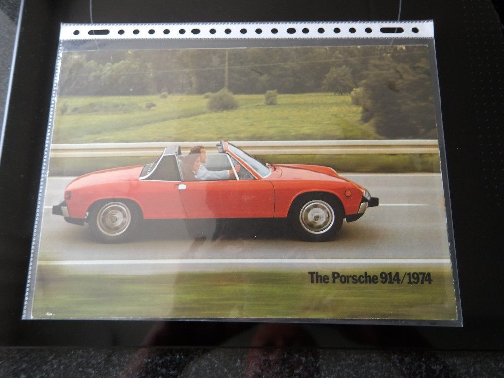 Porsche 914/1974 folder - Zeldzaam verzamelobject, Ophalen of Verzenden, Zo goed als nieuw, Porsche