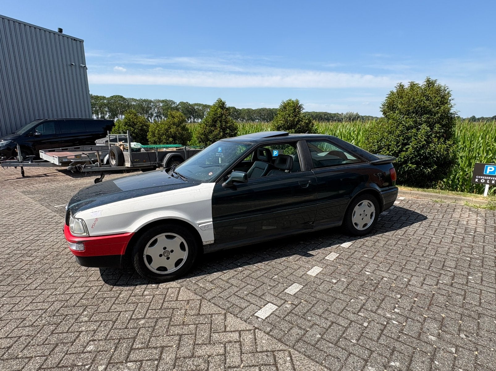 Audi Coupé 2.0 - 1993 - projectauto, Auto's, Audi, Voorwielaandrijving, Euro 5, Stof, Handgeschakeld