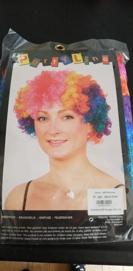 Pruik, Ophalen of Verzenden, Nieuw, Carnaval