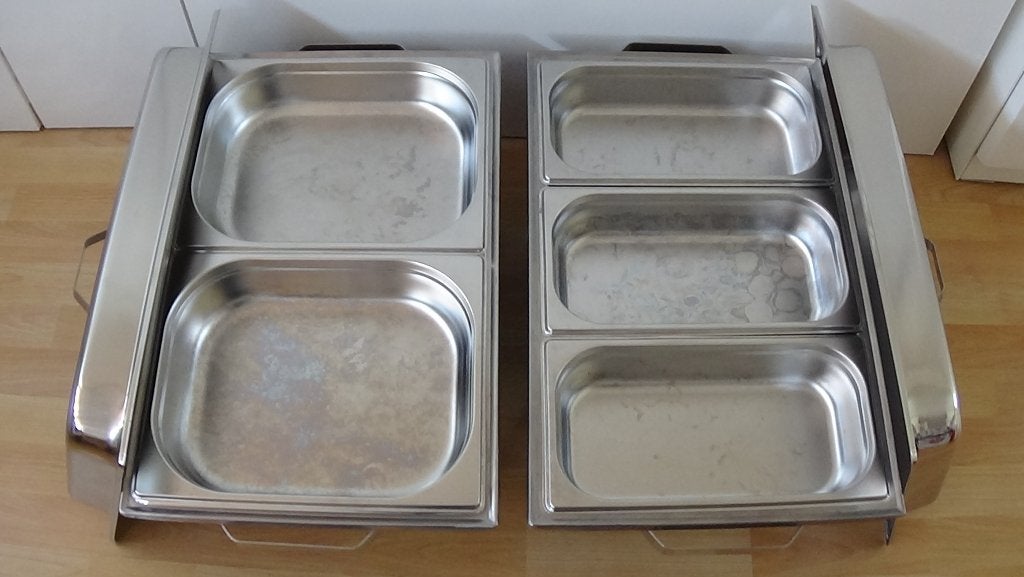 chafing dish, Ophalen, Gebruikt, Metaal