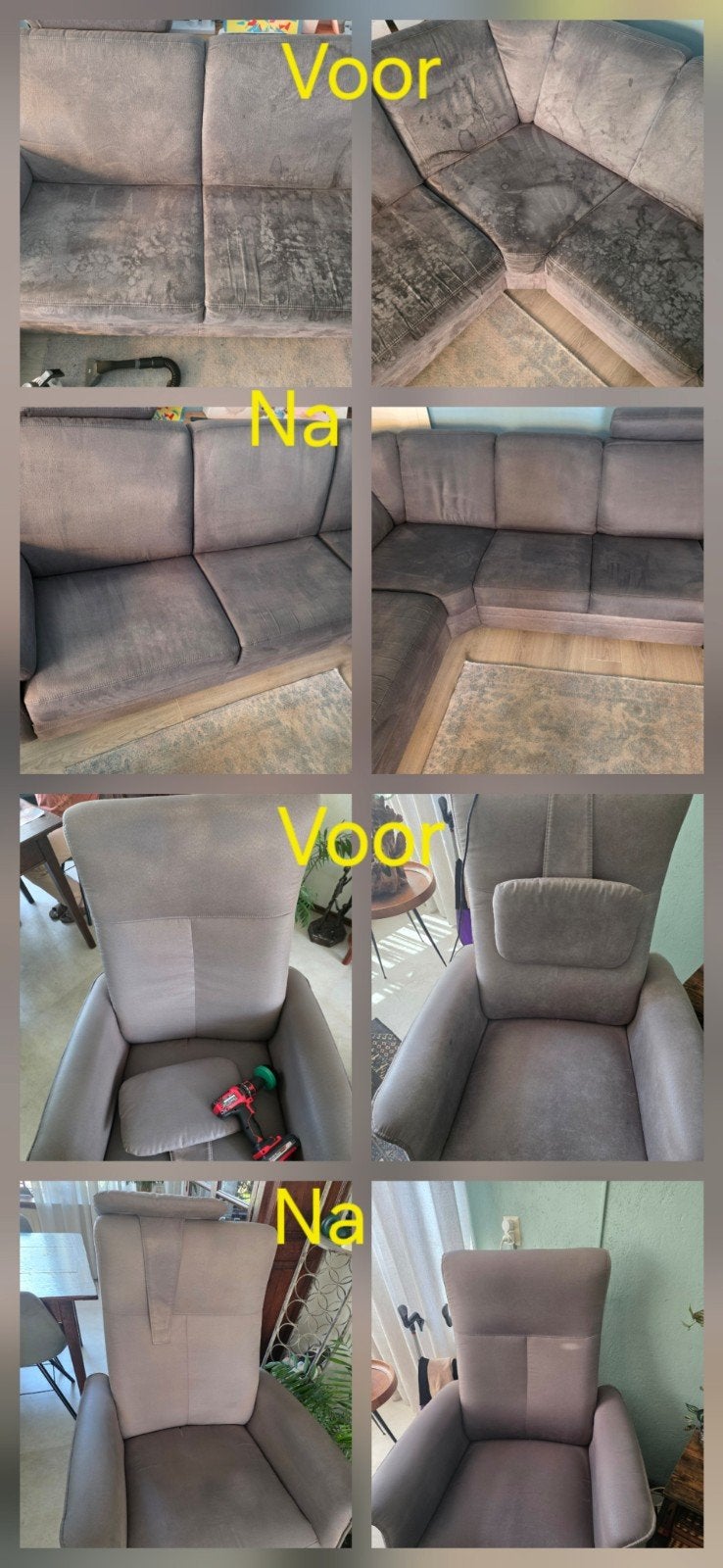 Actie! Gratis impregneren! Bankstel of Stoelen laten reini, Diensten en Vakmensen, Schoonmakers en Glazenwassers