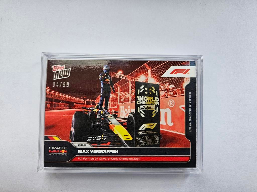 Max Verstappen Topps F1 World Champion 2024 04/99, Hobby en Vrije tijd, Verzamelkaartspellen | Overige, Ophalen of Verzenden, Nieuw
