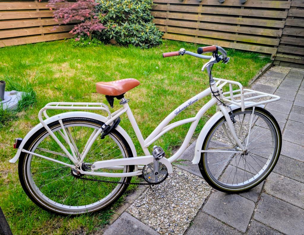 Nette witte Johnny Loco fiets met 26 inch wielen, Ophalen of Verzenden