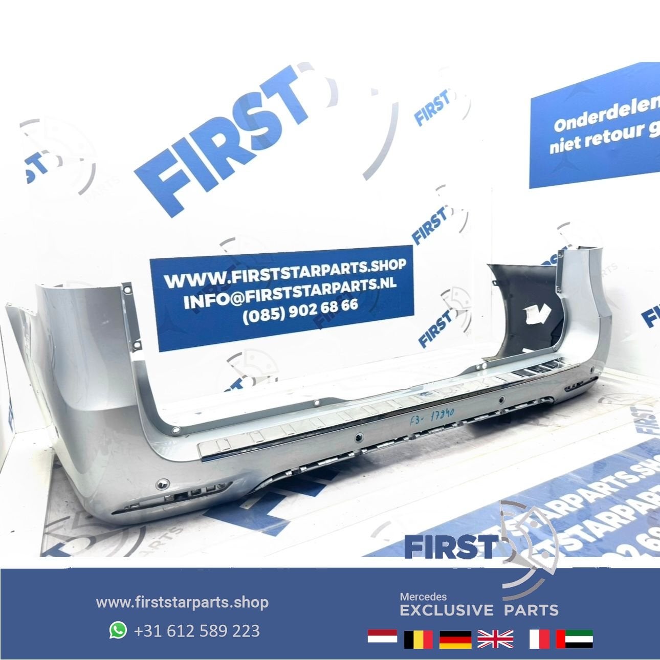 W447 BUMPER V KLASSE FACELIFT Mercedes VITO ACHTERBUMPER COM, Gebruikt, -, Ophalen of Verzenden, Achter