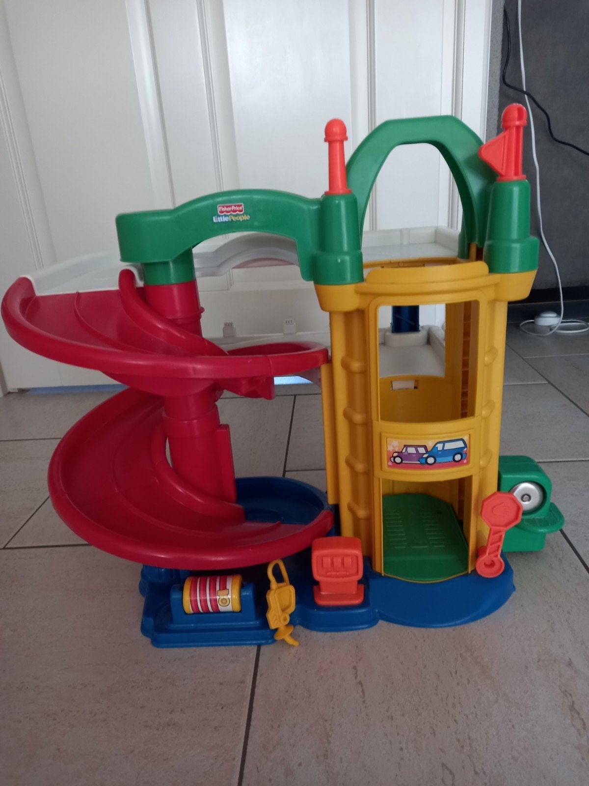 Fisher-Price Little People Garage Speelset, Ophalen of Verzenden, Gebruikt
