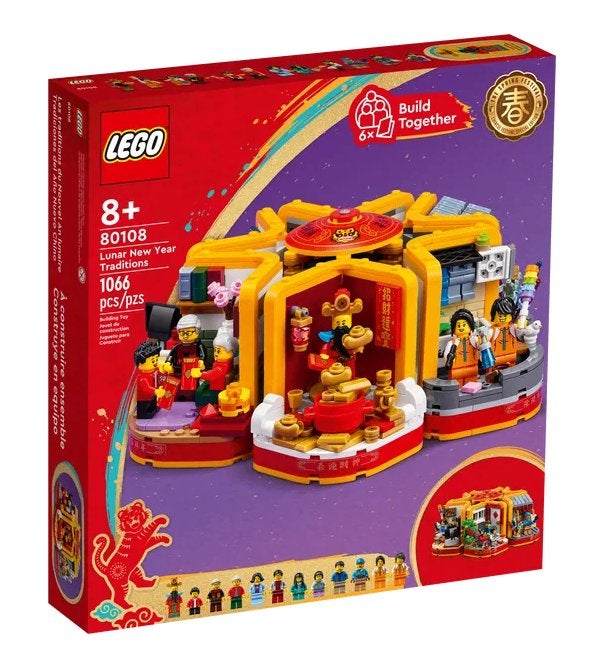 Lego Seasonal Tradities van Chinees nieuwjaar (80108), Overige thema's, Nieuw, Ophalen of Verzenden, Complete set