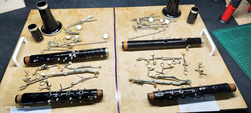 Set Bb en A klarinet, Buffet Crampon 1936, Ophalen, Gebruikt, Overige typen, Met koffer