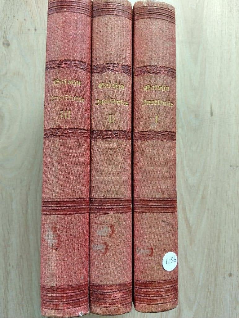 Nr. 1156 Johannes Calvijn, Institutie, 3 delen, Zalsman 1865, Antiek en Kunst, Antiek | Boeken en Bijbels, Ophalen of Verzenden
