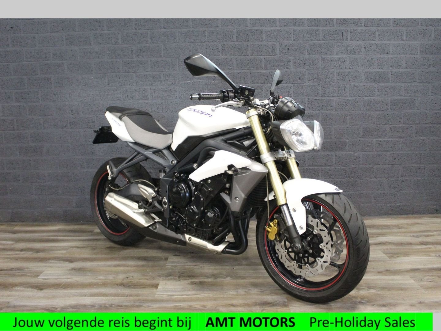 TRIUMPH STREET TRIPLE ABS (bj 2013) 42,266 km Crystal White, Motorrijbewijs A, Bedrijf, Onbekend, Onbekend