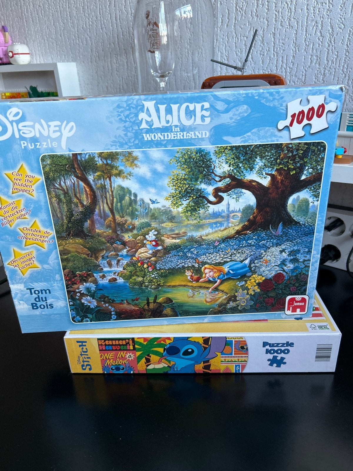 Disney Alice in Wonderland Legpuzzel 1000 stukjes, Hobby en Vrije tijd, Ophalen of Verzenden, 500 t/m 1500 stukjes, Gebruikt, Legpuzzel