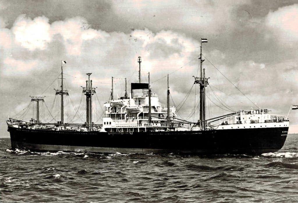 Oude ansichtkaart m.s. Karimum - Motorboot, Ophalen of Verzenden, Gebruikt, Motorboot, Kaart, Foto of Prent