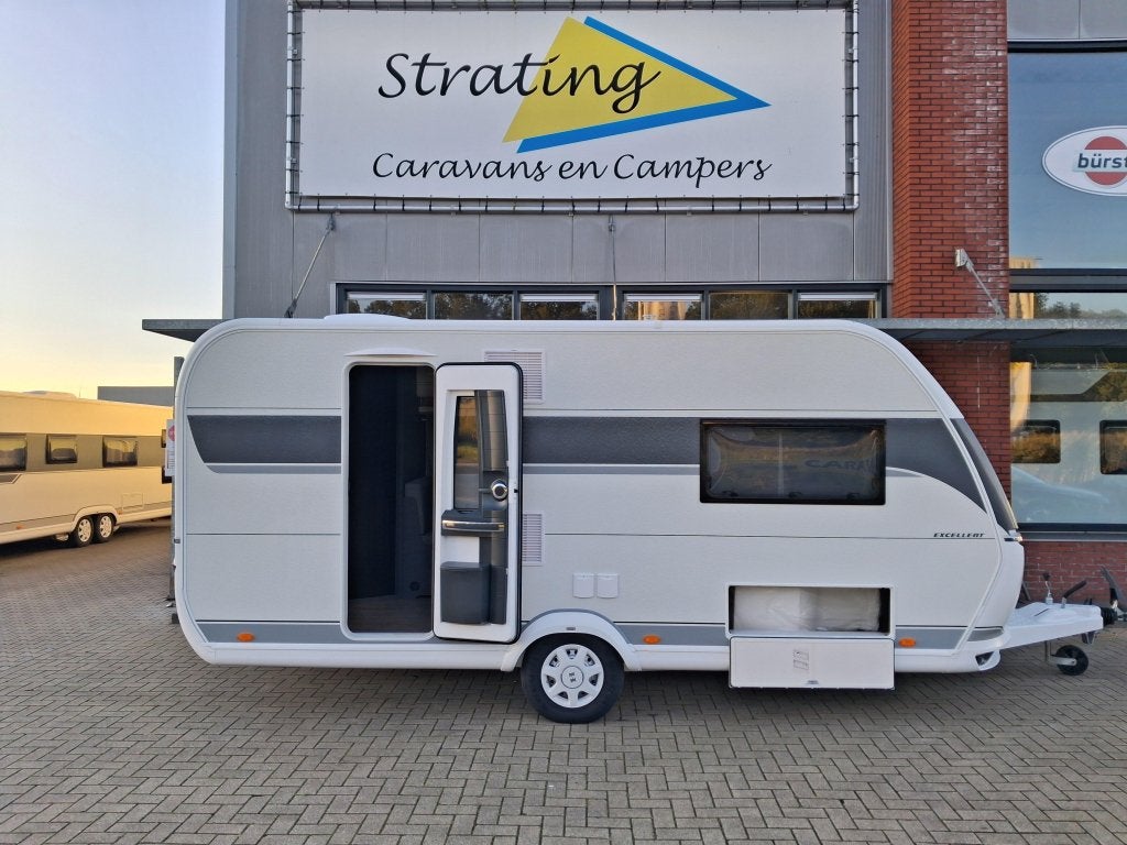 Hobby Excellent 460 SL NIEUW!! ENKELE BEDDEN, Caravans en Kamperen, Schokbreker, Hobby, Bedrijf, Tot en met 3