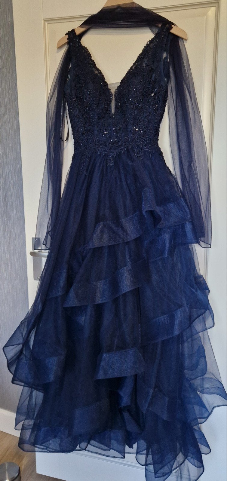 Galajurk - Avondjurk, Trouwjurk, Blauw, Ophalen of Verzenden, Unique