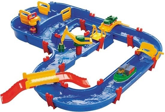 Aquaplay waterbaan speelgoed met boten en accessoires, Gebruikt, Bewegende onderdelen, Overige merken, Speelgoedset