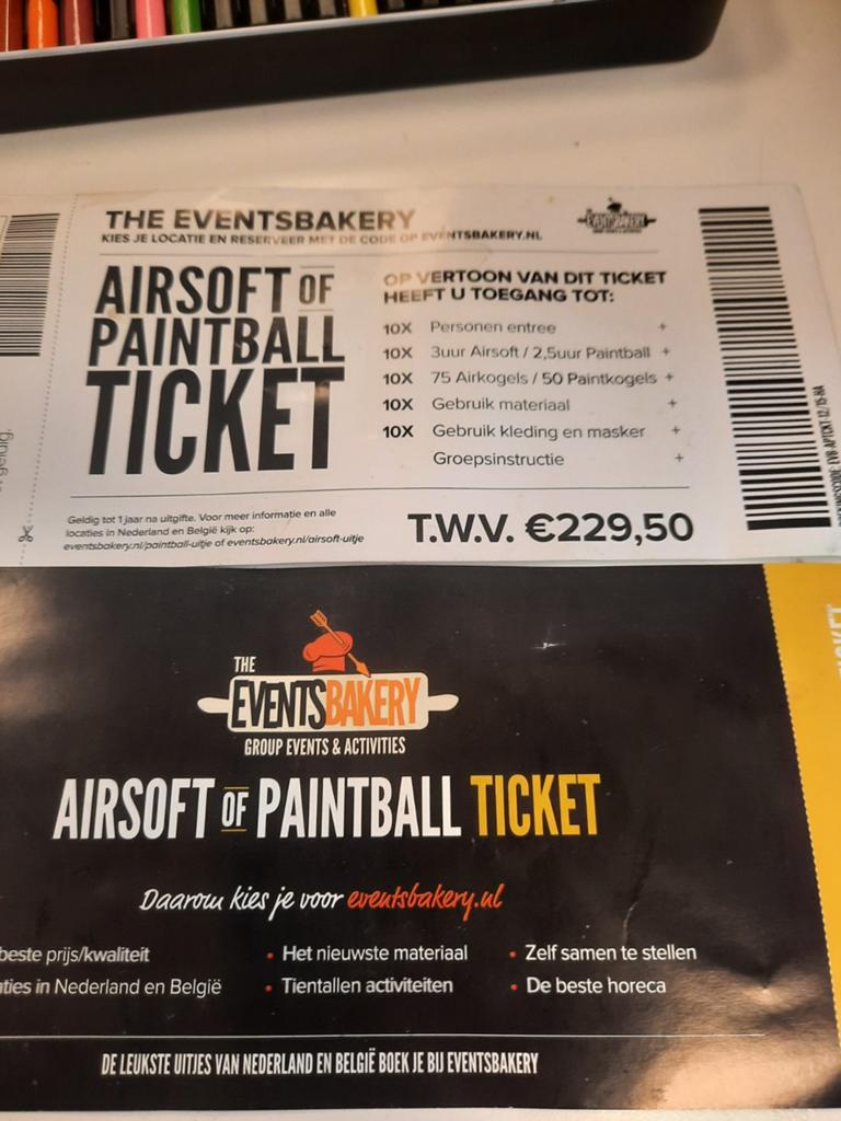 1tickets airsoft en paintball, Drie personen of meer