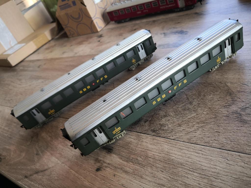 Modeltrein Fleischmann wagon, 5132 SBB RIJTUIGEN, Gebruikt, Gelijkstroom, Fleischmann, Wagon