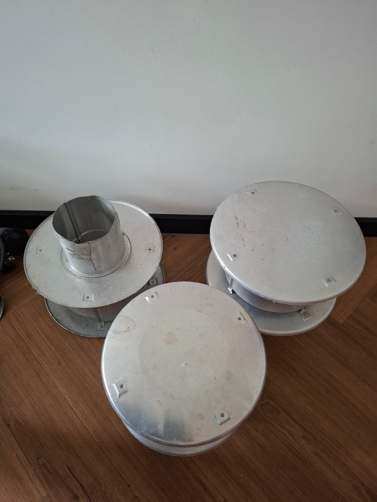 Aluminium afzuigkappen/ventilatoren (3 stuks), Ophalen of Verzenden, Gebruikt, Ventilator en Afzuiger