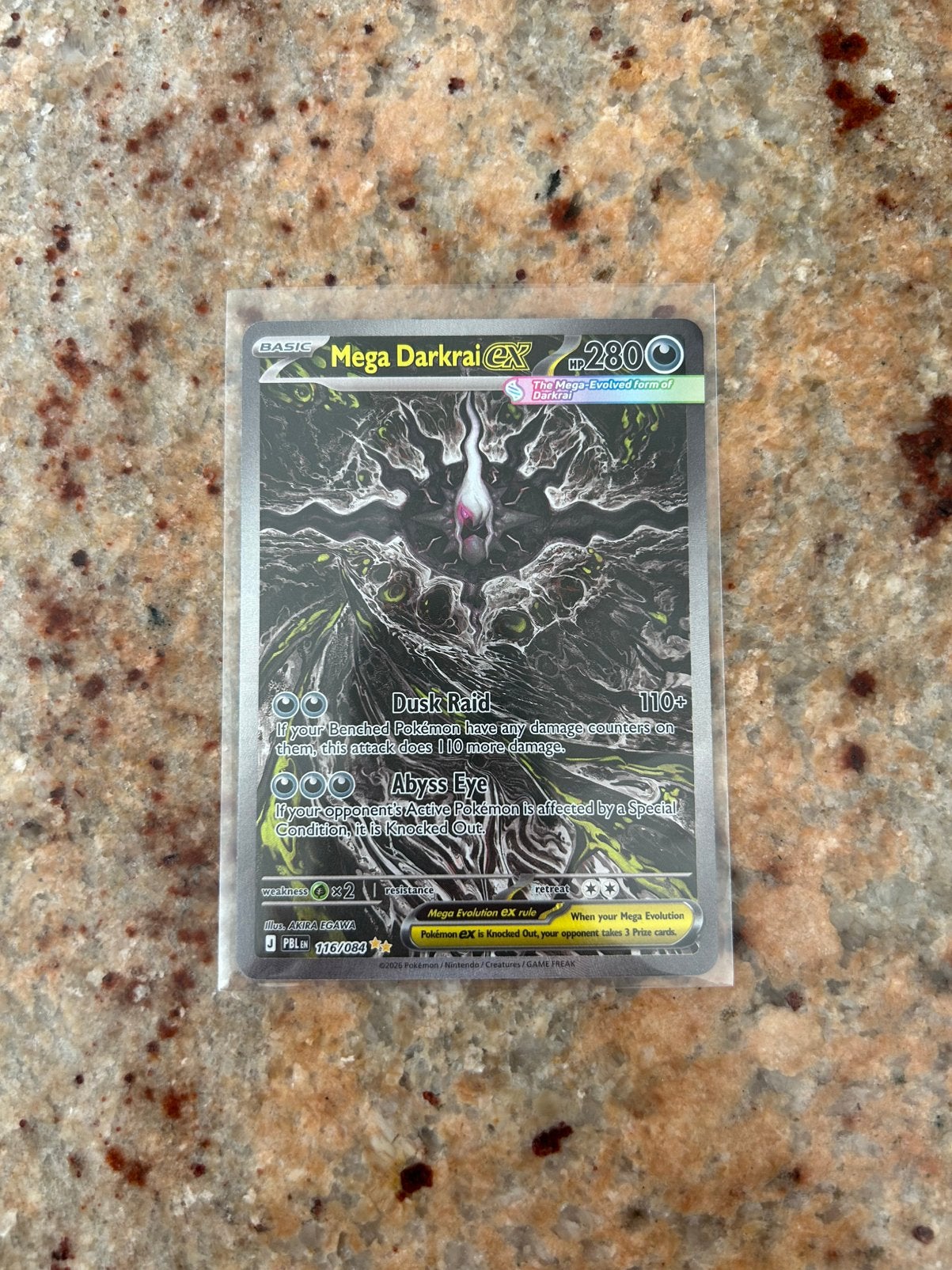 Mega Darkrai Ex 116 Pitch Black, Ophalen of Verzenden, Nieuw