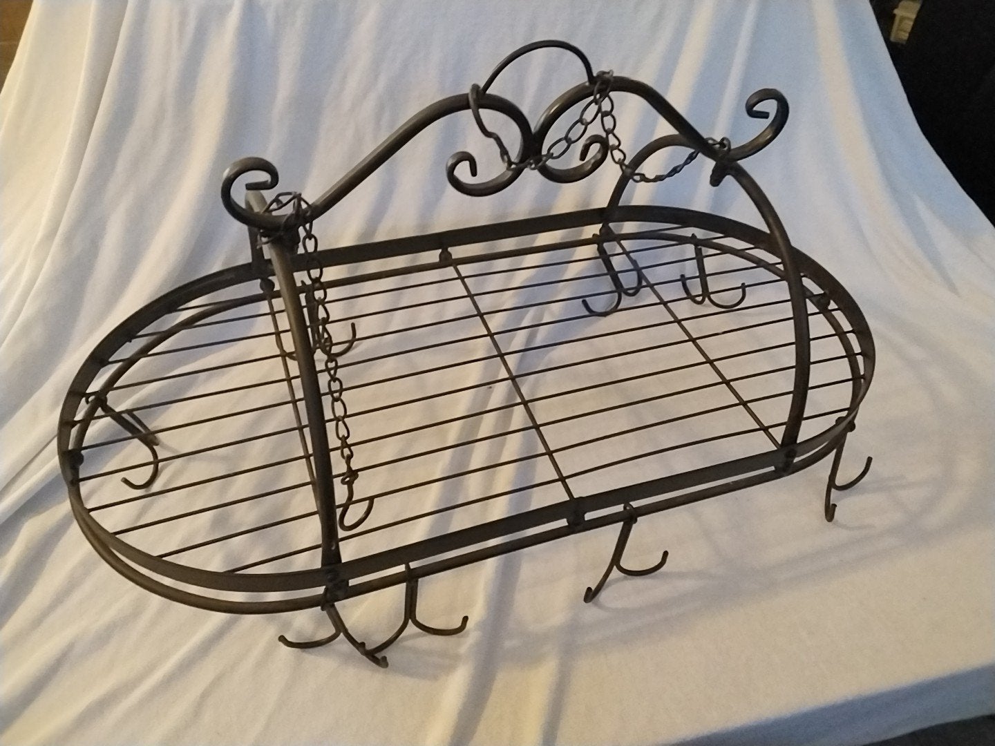 Metalen Keukenrek met Haken - 67,5x33,5x41 cm, Ophalen of Verzenden, Zwart, Metaal, Overige typen