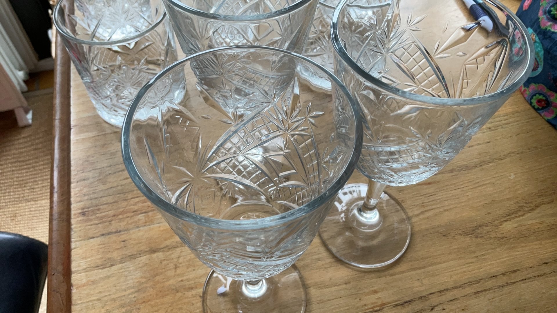 Blomus ,Albert Heijn , 3 wijnglazen, Glas of Glazen, Gebruikt, Ophalen of Verzenden, Glas