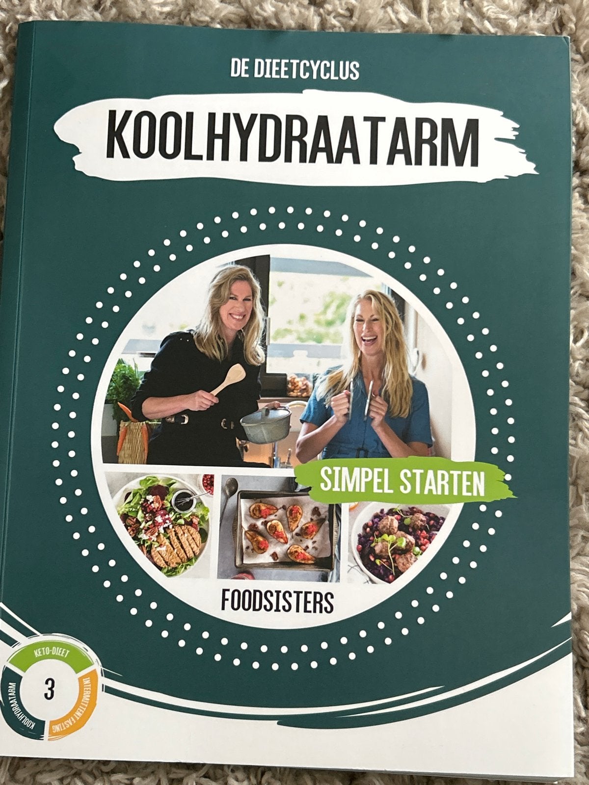 De Dieetcyclus Koolhydraatarm Simpel Starten Foodsis, Ophalen of Verzenden, Zo goed als nieuw, Dieet en Voeding