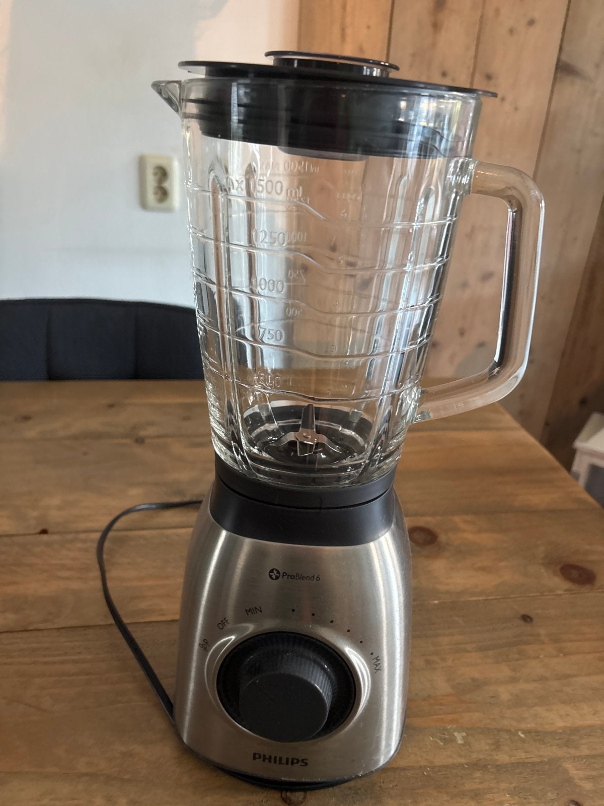 Philips ProBlend 6 Blender - Krachtige Keukenmachine, Ophalen of Verzenden, Gebruikt, Blender