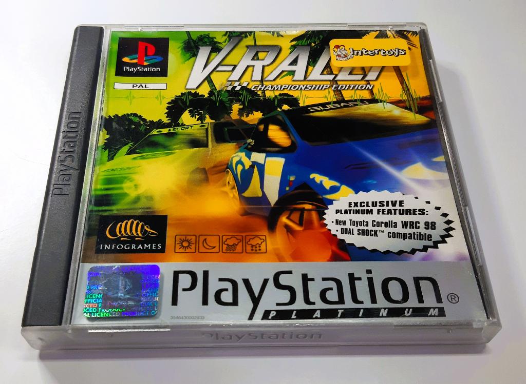 V-Rally Playstation 1 ps1, Gebruikt, Verzenden, Racen en Vliegen, 2 spelers