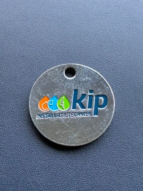 winkelwagenmuntje Kip installatietechniek, Ophalen of Verzenden