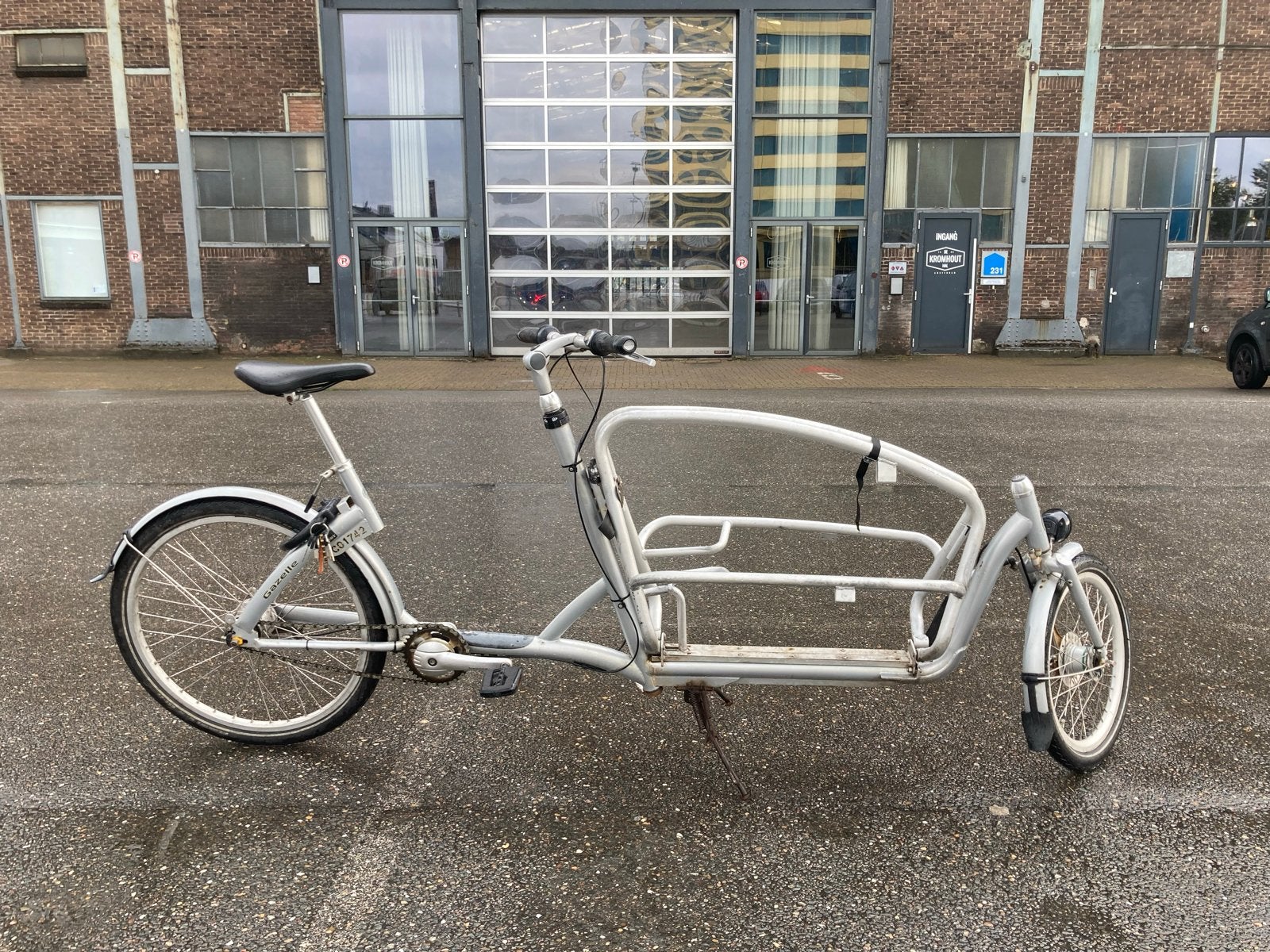 Gazelle bakfiets - ‘fast’ Cabby, Fietsen en Brommers, Fietsen | Bakfietsen, Ophalen, Gebruikt, Goederen, Opvouwbaar