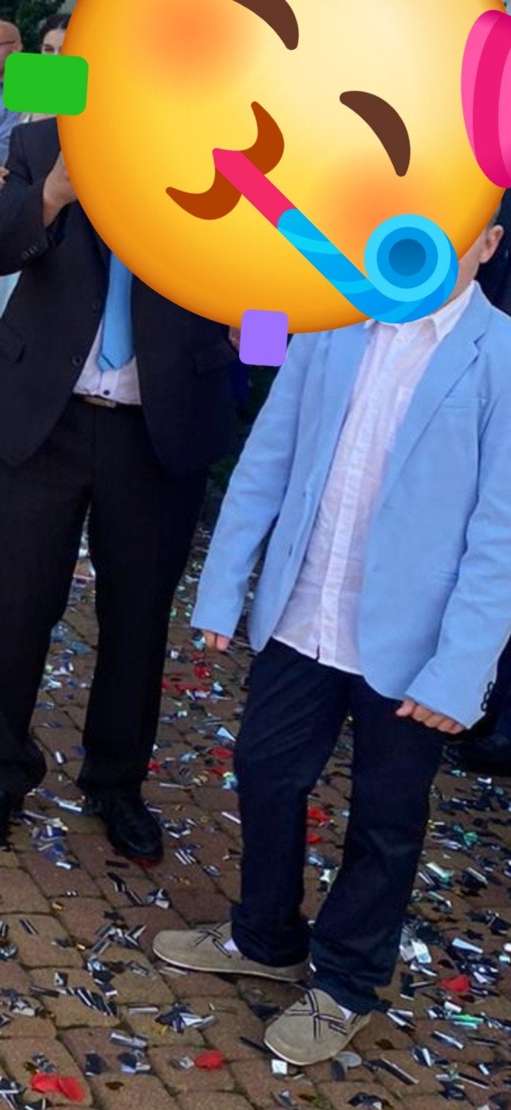 Lichtblauwe blazer van Reserved, maat 158 cm, Kleding | Heren, Blauw, Overige maten, Ophalen of Verzenden, Zo goed als nieuw