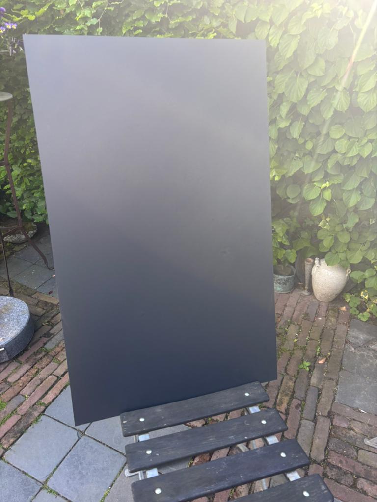 Trespa donkergrijs, Ophalen, Minder dan 25 mm, Zo goed als nieuw, Pallet