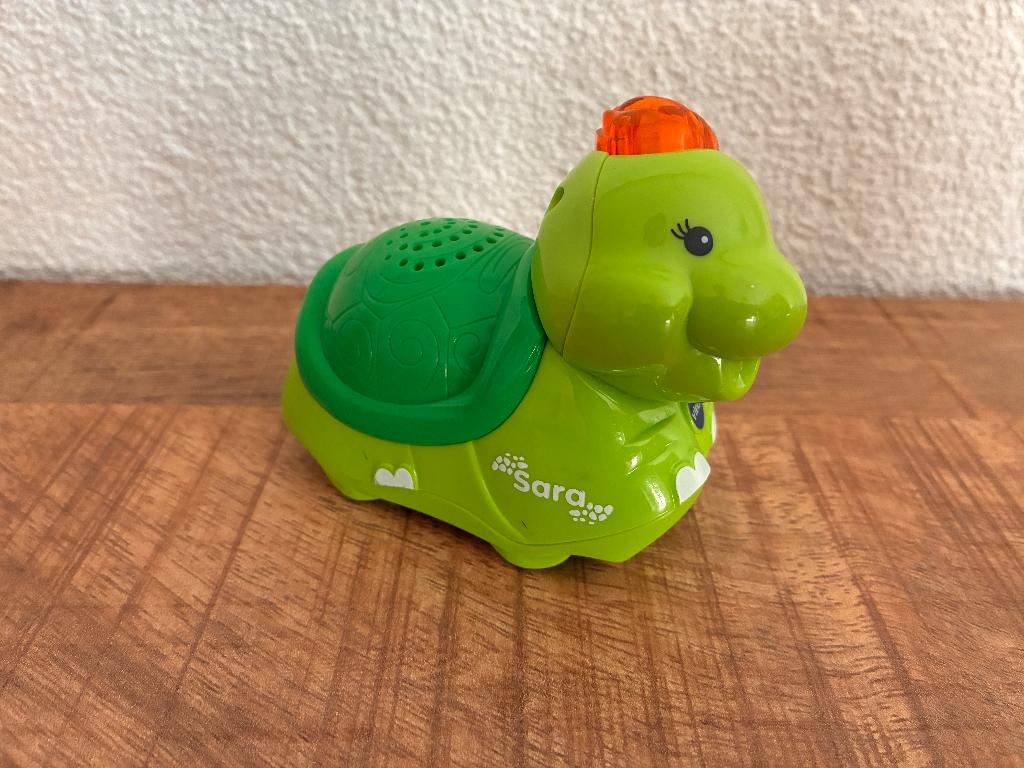 Vtech Zoef Zoef dieren Sara Schildpad in PRIMA staat., Ophalen of Verzenden, Gebruikt, 2 tot 4 jaar