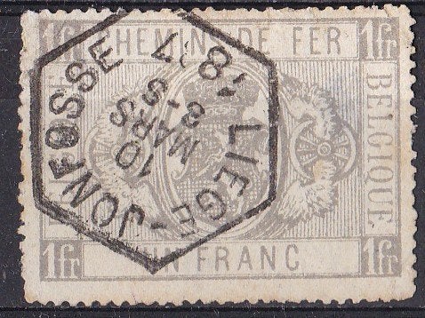 België – Spoorwegzegels 1879-1882 – gebruikt – TR6, Met stempel, Ophalen of Verzenden, Gestempeld, Treinen