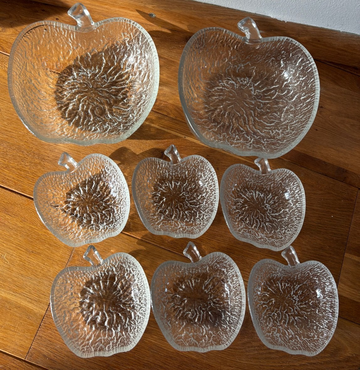 Vintage Co Vetro appelvormige glazen set, Ophalen of Verzenden