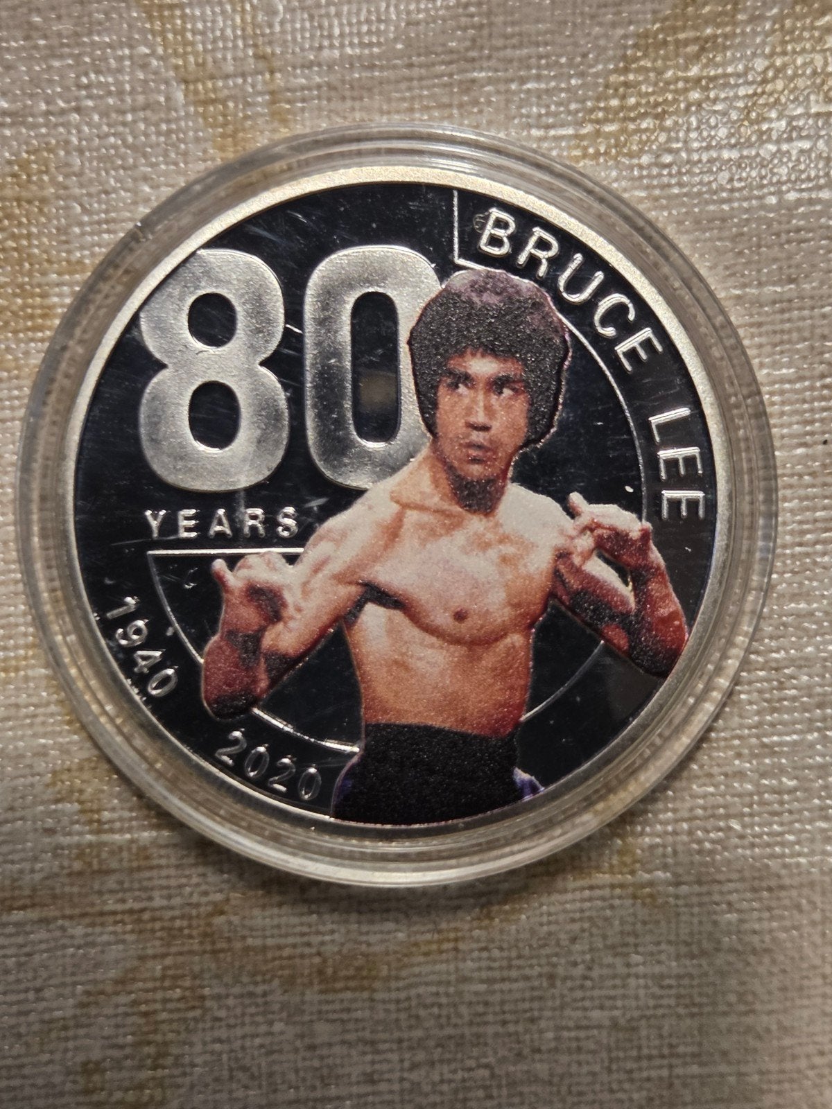 Bruce Lee 80 Jaar Herdenkingsmunt 1940-2020, Ophalen of Verzenden, Overige waardes, Losse munt