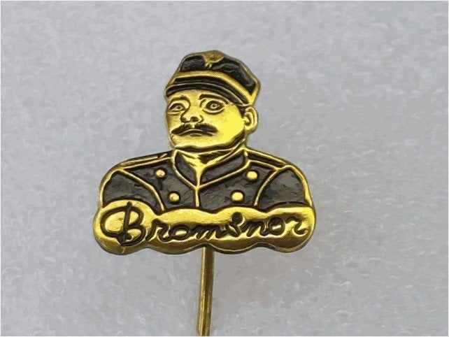 SP2064 Speldje Bromsnor zwart, Verzamelen, Speldjes, Pins en Buttons, Ophalen of Verzenden, Gebruikt, Overige onderwerpen