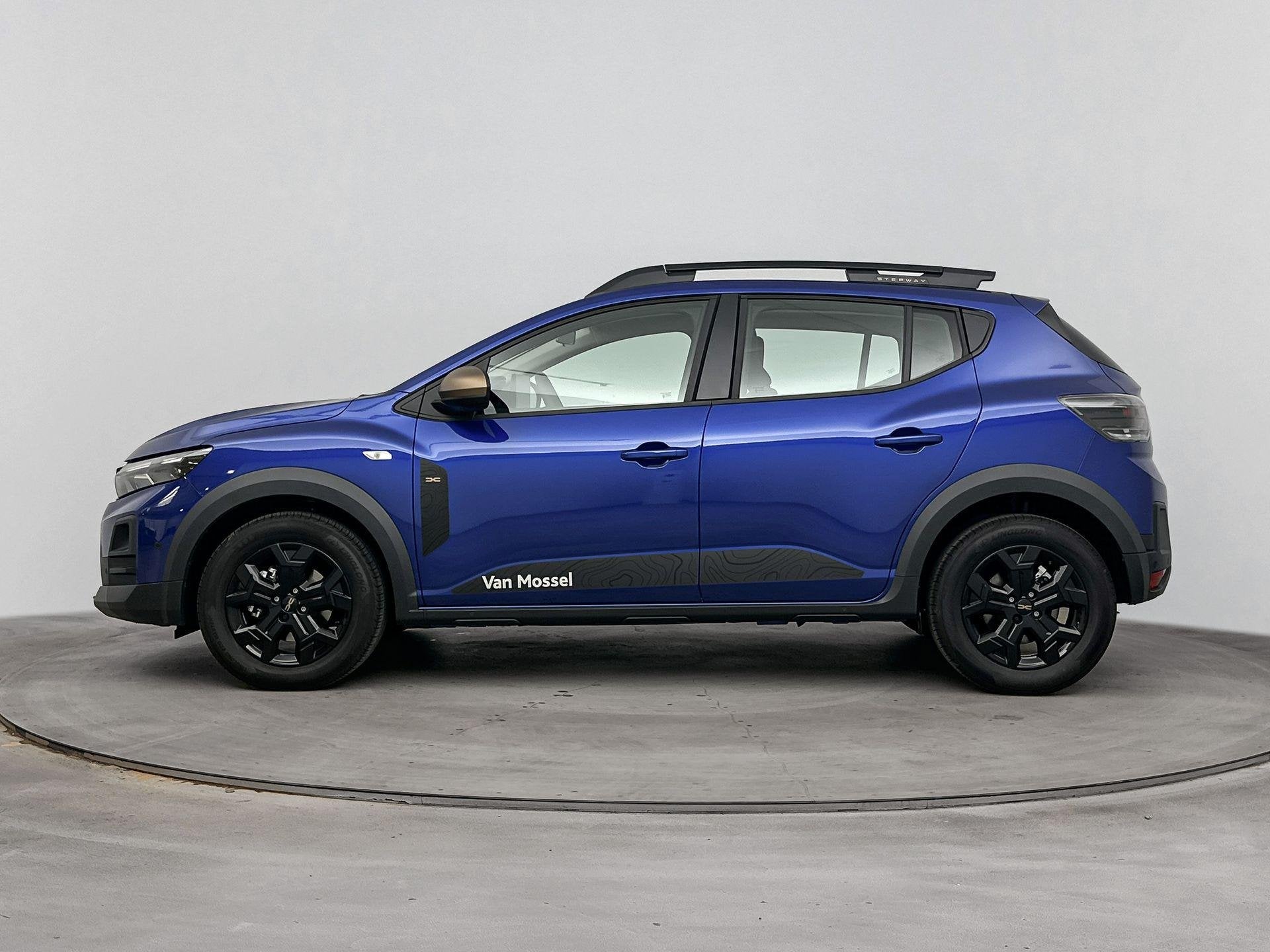 Dacia Sandero Stepway 1.2 Eco-G EDC 120Pk extreme | Navigati, Auto's, Stof, Euro 6, 1199 cc, Blauw