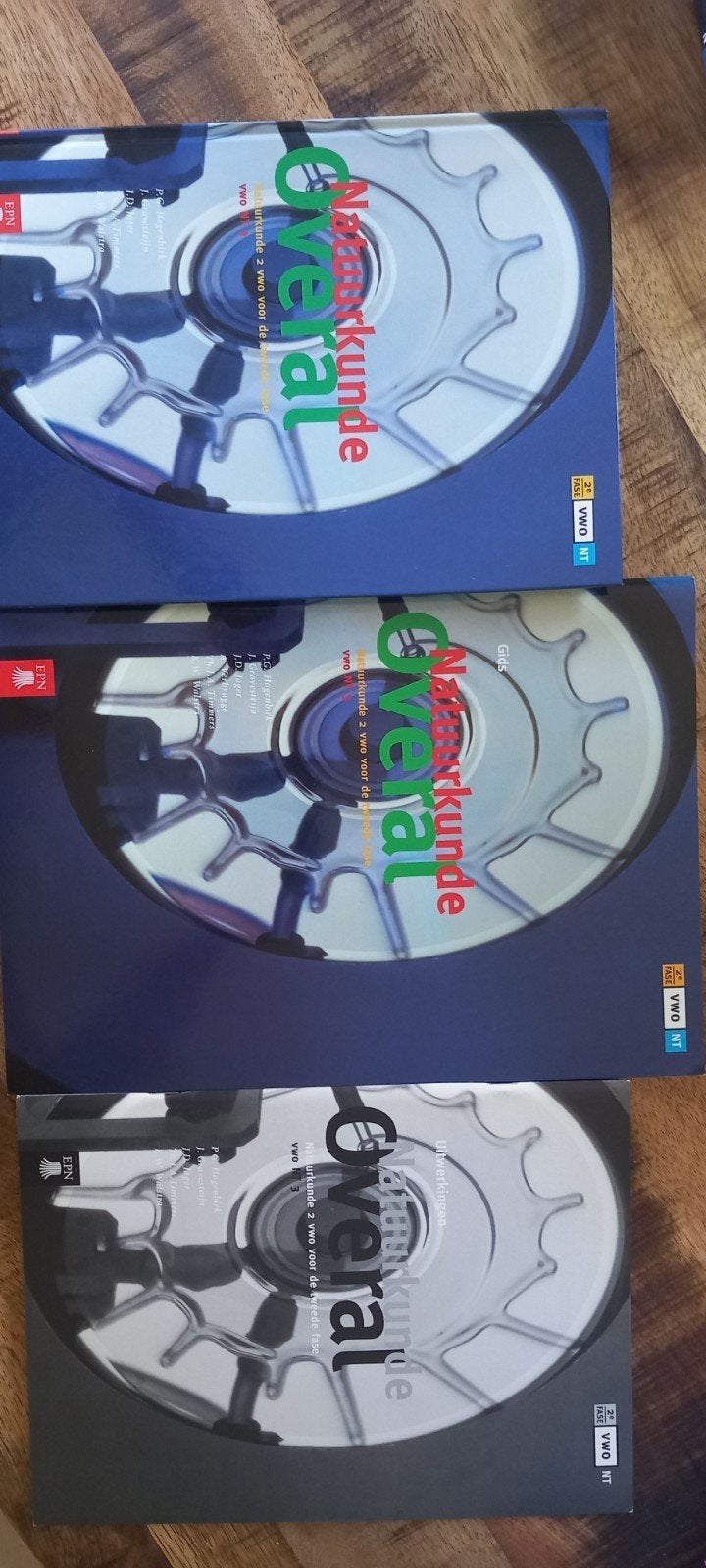 Natuurkunde Overal VWO 2e Fase (3 boeken), Gelezen, VWO, Natuurkunde, Ophalen of Verzenden