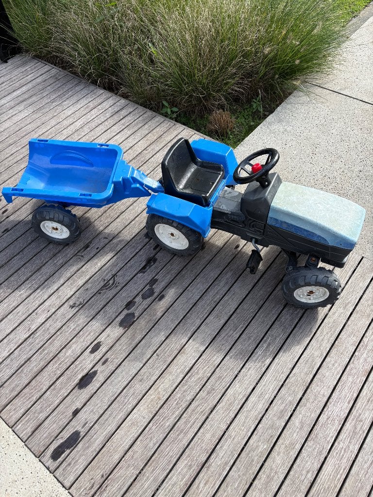 Trekker met aanhanger, Ophalen, Gebruikt, Trapvoertuig