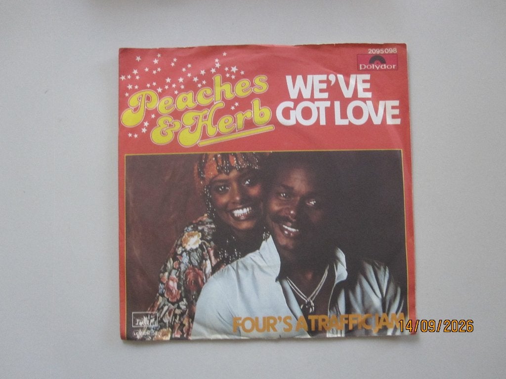 PEACHES & HERB - we've got love - vinyl 7", Gebruikt, 7 inch, Ophalen of Verzenden, Pop