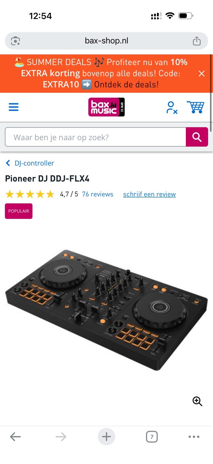 Pioneer dj ddj flx4 complete set, Ophalen of Verzenden, Zo goed als nieuw, Pioneer