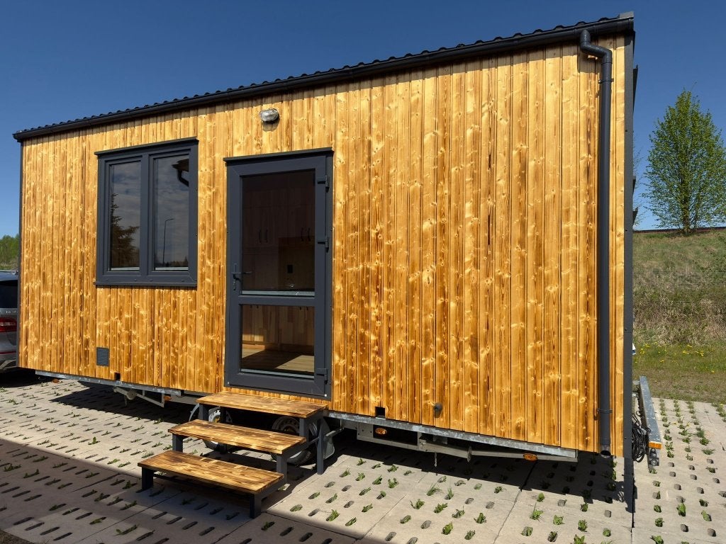 Aanbieding! Nieuw Tiny House met airco / Mobil House, Particulier, Rondzit, Airco