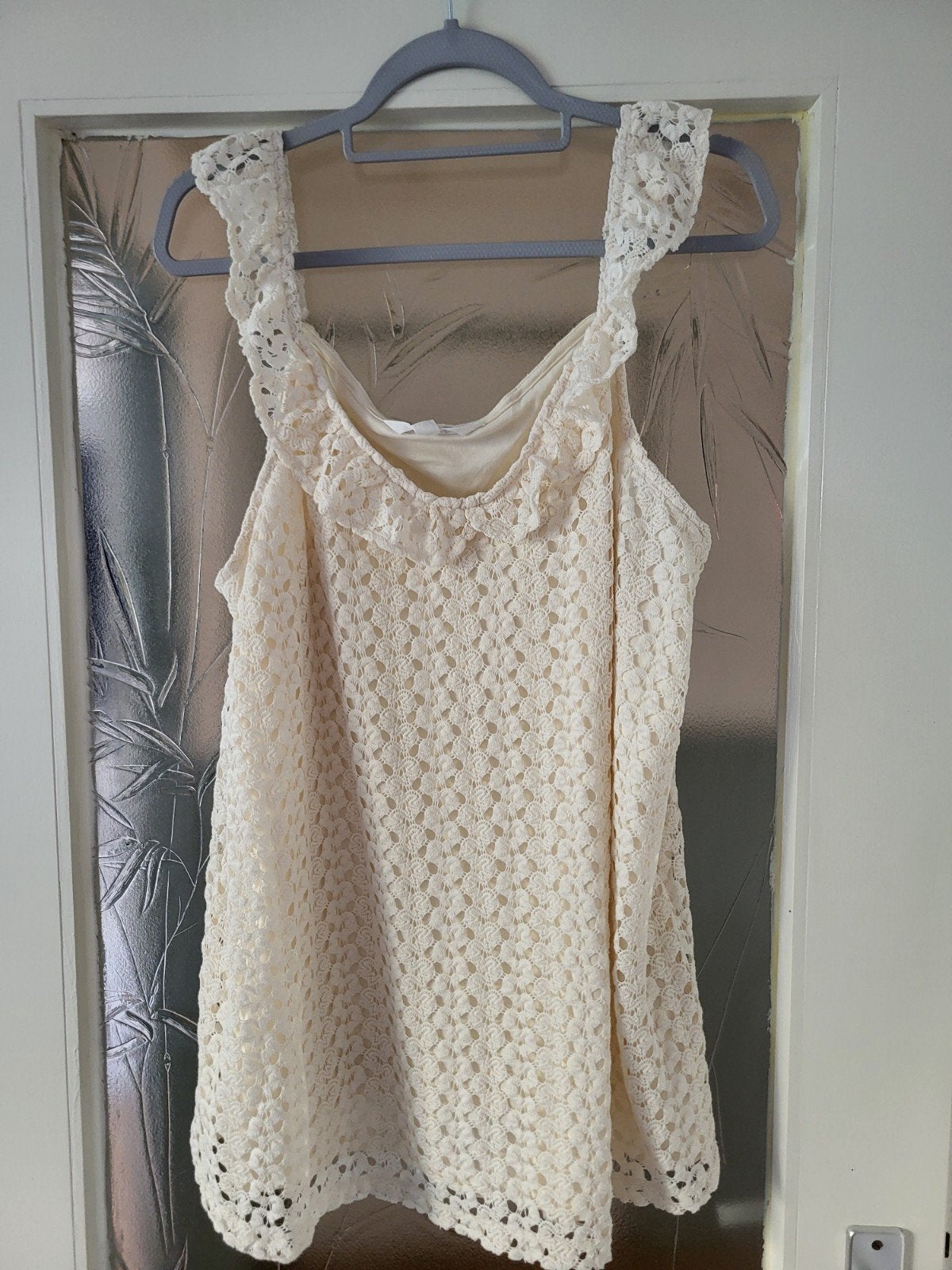 Crème top festival ms mode maat xl, Beige, Maat 46/48 (XL) of groter, Ophalen of Verzenden, Zo goed als nieuw