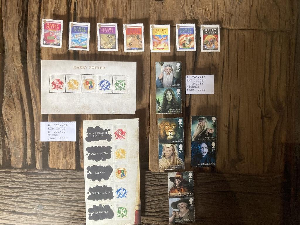 Postzegels Verenigd Koninkrijk met Harry Potter thema, Ophalen of Verzenden