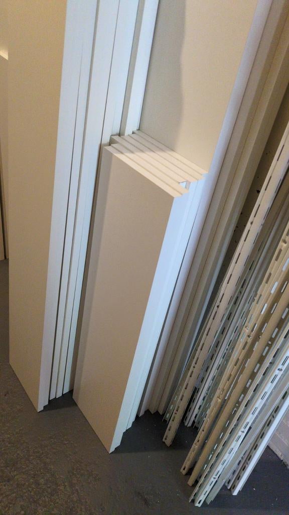 4 stuks Meubelpaneel - wit - 80x20cm - 18mm, Ophalen, Gebruikt