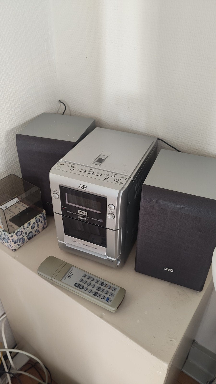 JVC Micro Hifi Systeem met CD, Cassette en Radio, Ophalen, Gebruikt, JVC, Tuner of Radio