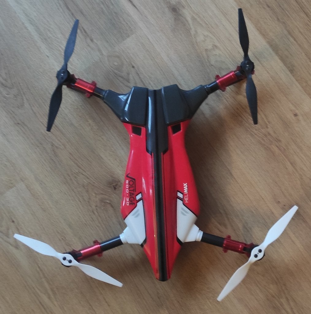 Helimax Voltage 500 3D Quadcopter/drone, Ophalen of Verzenden, Zo goed als nieuw, Elektro, Quadcopter of Multicopter