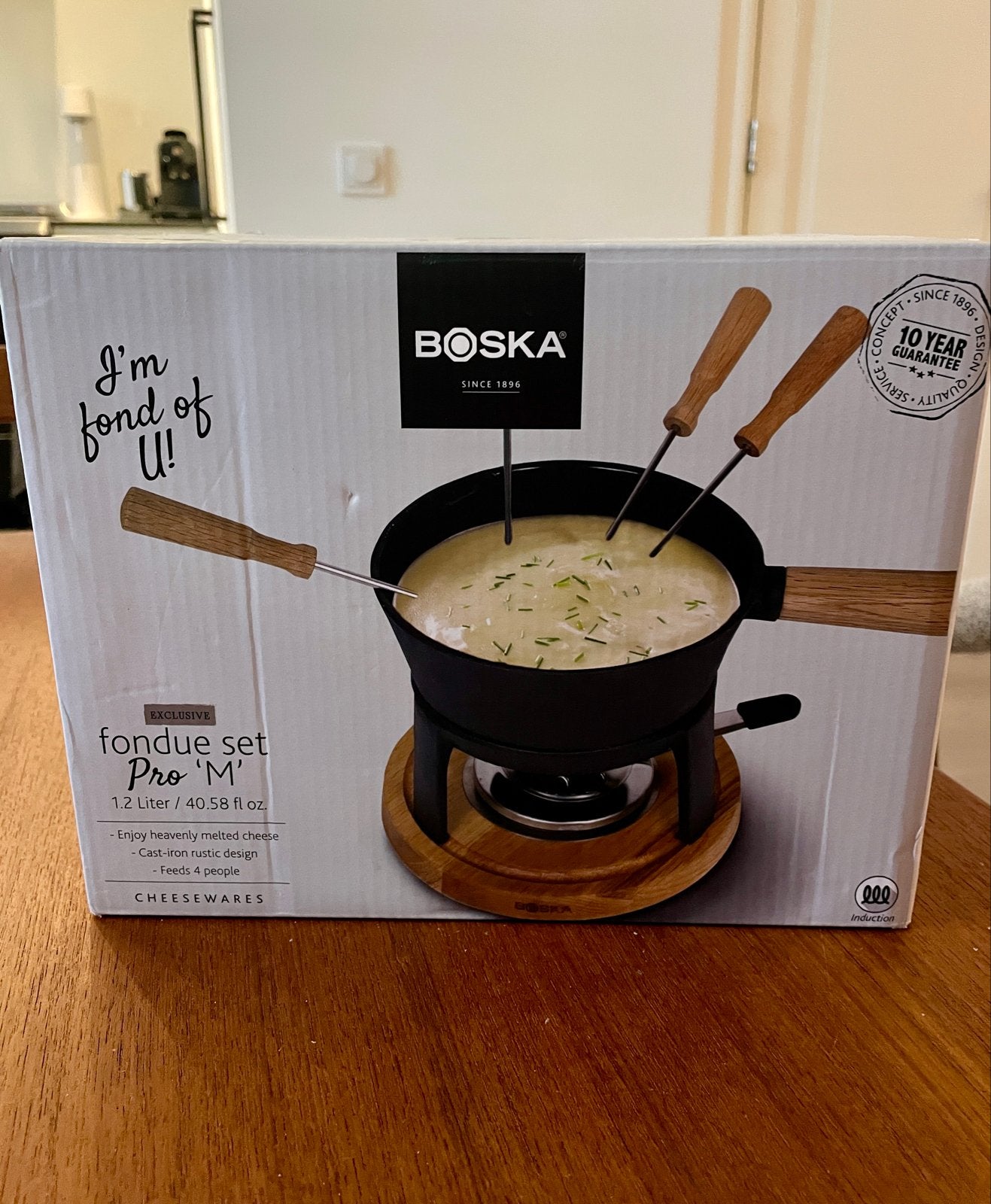 Boska Fondue Set Pro 'M' 1.2L - Nieuw in doos, Ophalen of Verzenden, Nieuw, Brander, Fondueset