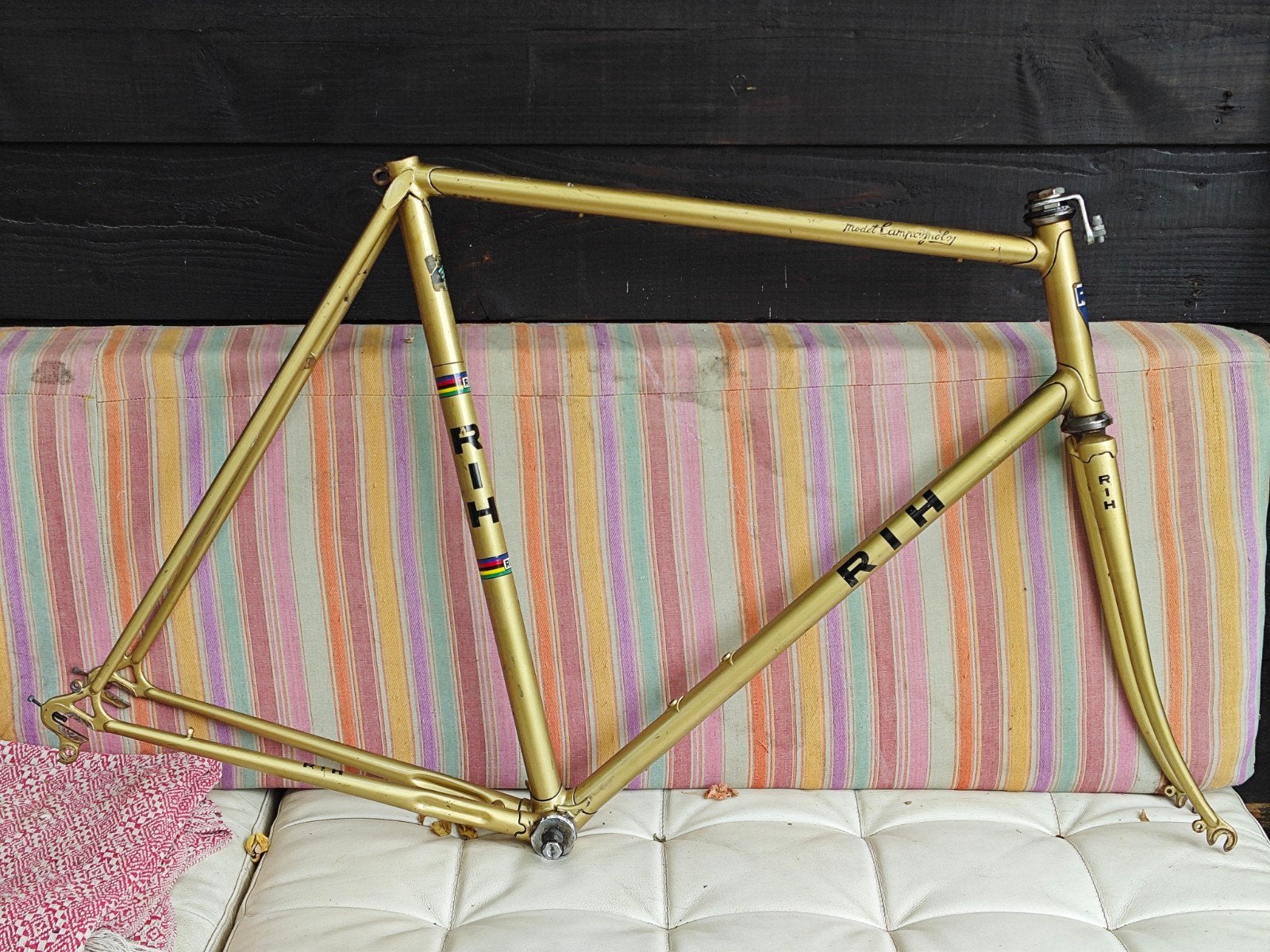 rih model Campagnolo frame vork maat 59CC vintage racefiets, Overige merken, Gebruikt, Ophalen of Verzenden, 10 tot 15 versnellingen