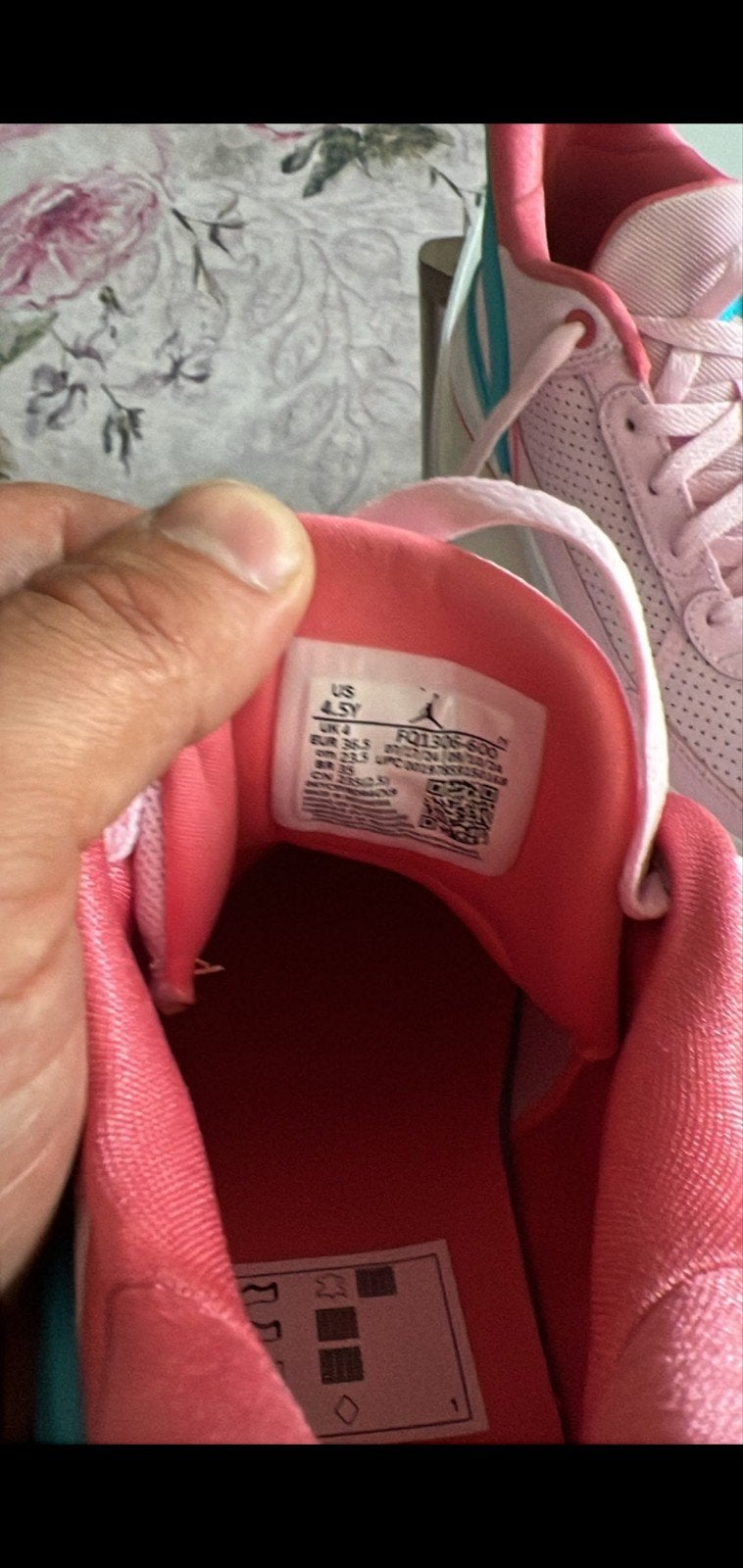 Roze Jordan sneakers voor meisjes, maat 36, Gebruikt, Meisje, Sportschoenen, Ophalen of Verzenden